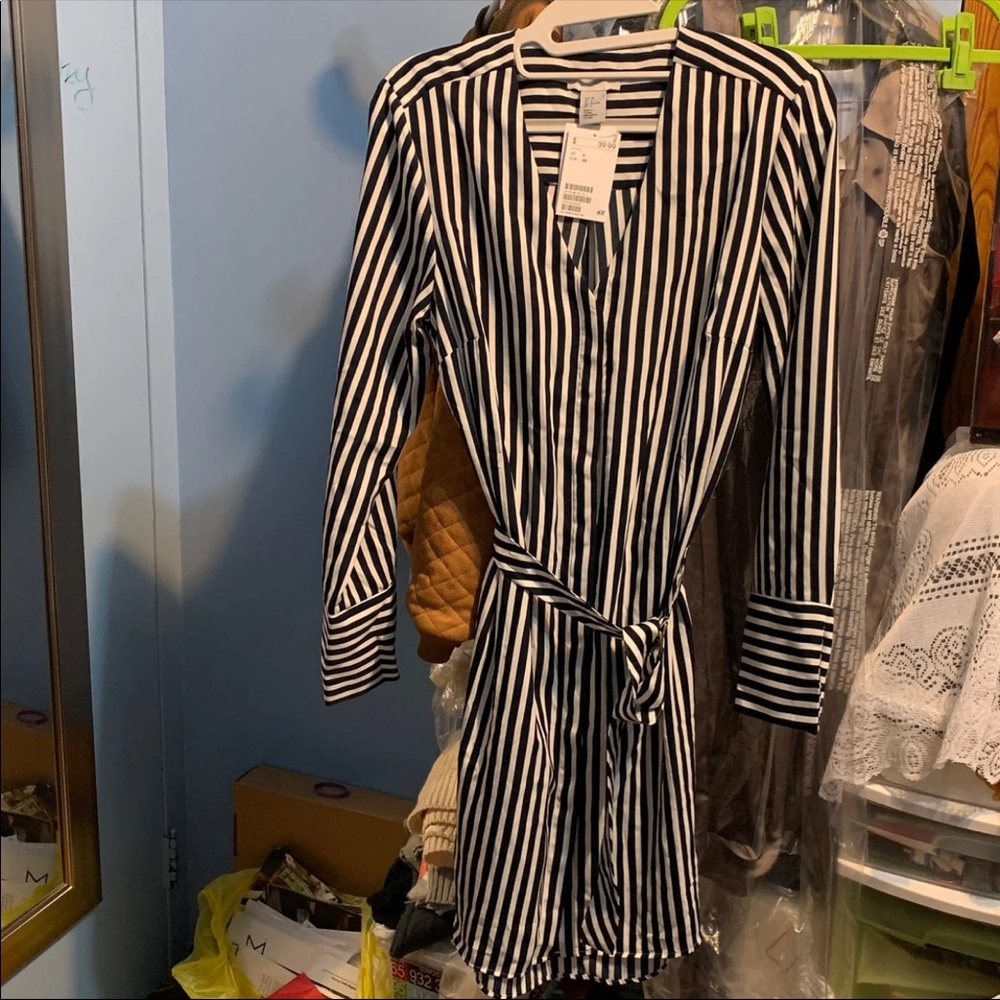 H&M Striped Shirtdress